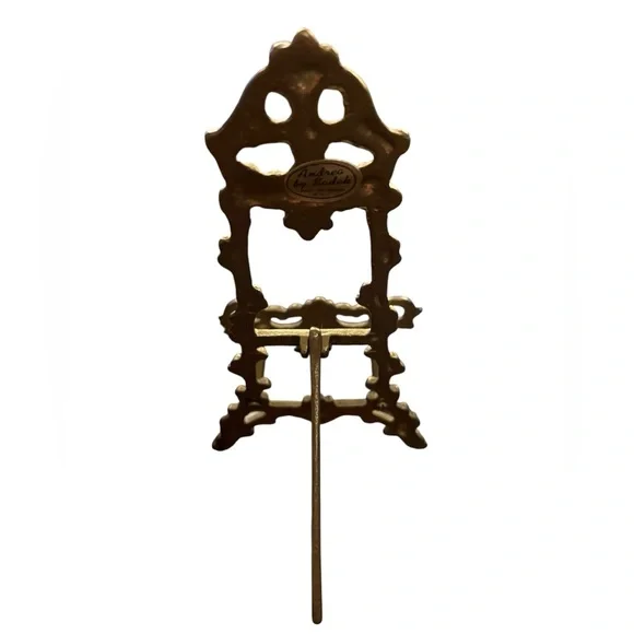 ✨Vintage Andrea by Sadek brass ornate display easel / plate stand. - Picture 5 of 7